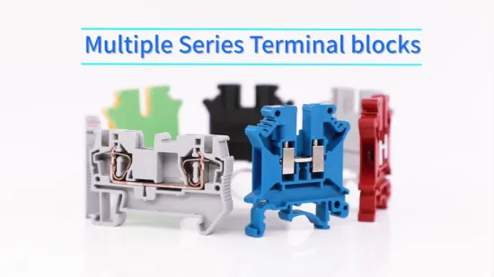 UK Hesi 4mm Screw Type DIN Rail Fuse Terminal Blocks with LED